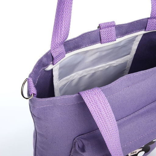 Шопер на молнии, цвет сиреневый - Simaland фото 5