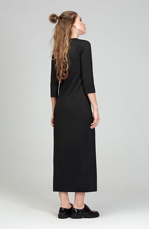 Платье миди черный - Donna saggia фото 2
