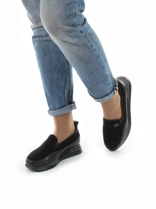 06-5013 BLACK Туфли (натуральная замша)