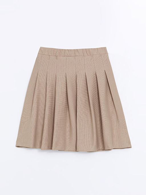 Basic Pileli K?z ?ocuk Etek