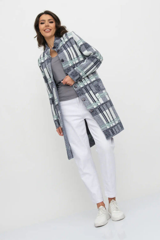 ЗЛАТА Кардиган В 1579/сине-мятный