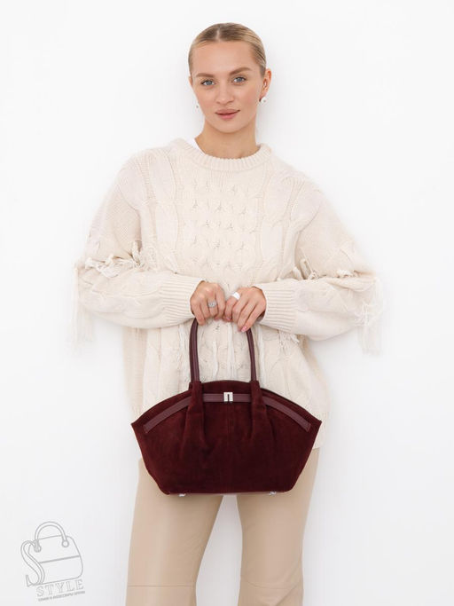 Сумка женская кожаная 2346YF angola red Polina&Eiterou