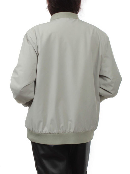 H24-608 LT. OLIVE Куртка бомбер демисезонная женская (100 гр. синтепон) - Fashion фото 8