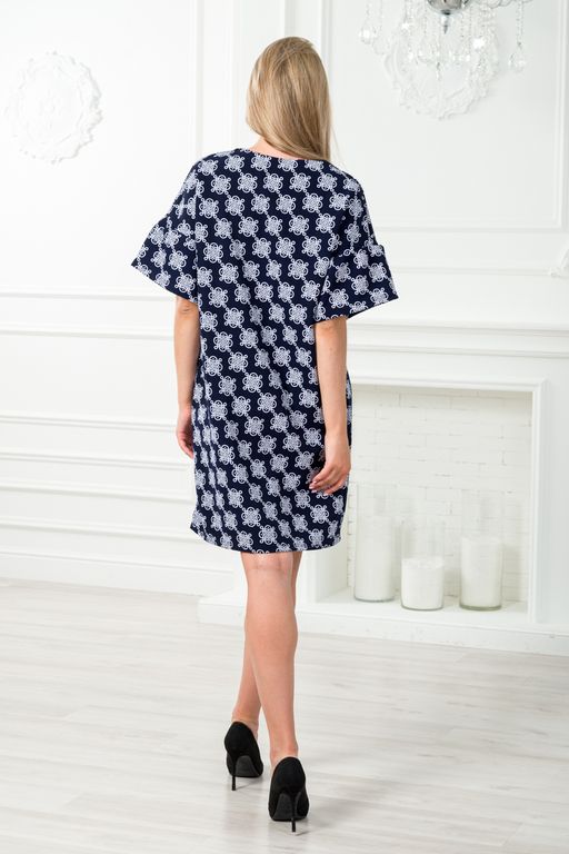 Платье женское из барби Барбара 2 вензель на синем - Амадэль фото 15