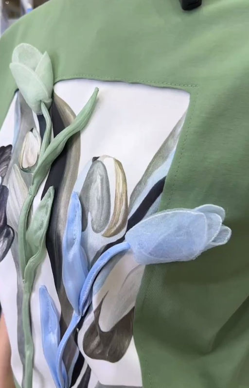 Авторская футболка премиальный хлопок +шелк+жемчужные бусины - Sahar art lab фото 8