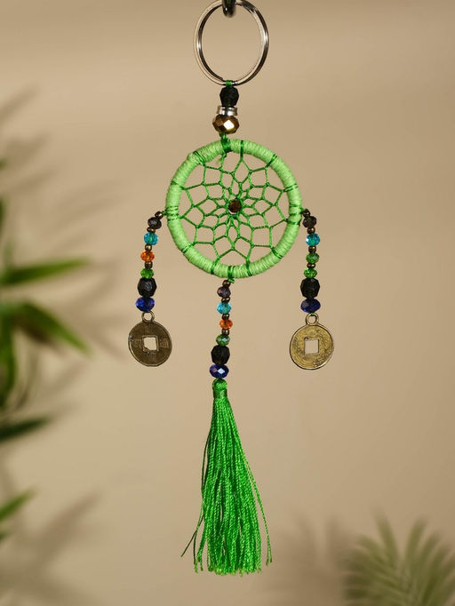 Брелок «Ловец снов», 4×15 см, светло-зелёный