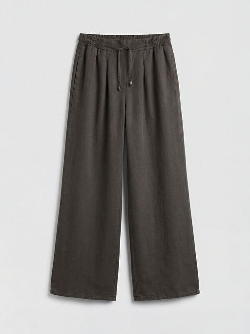 Beli Lastikli Wideleg Kad?n Jean Pantolon