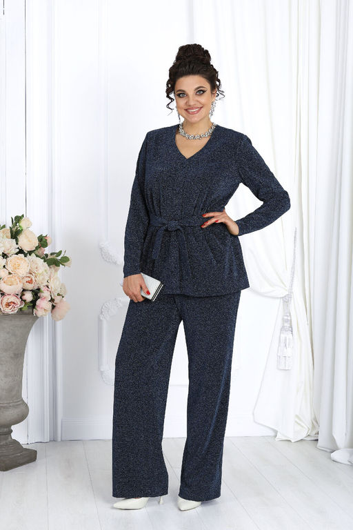 Платье Ninele 7431-Р темно-синий - Mira fashion фото 2383