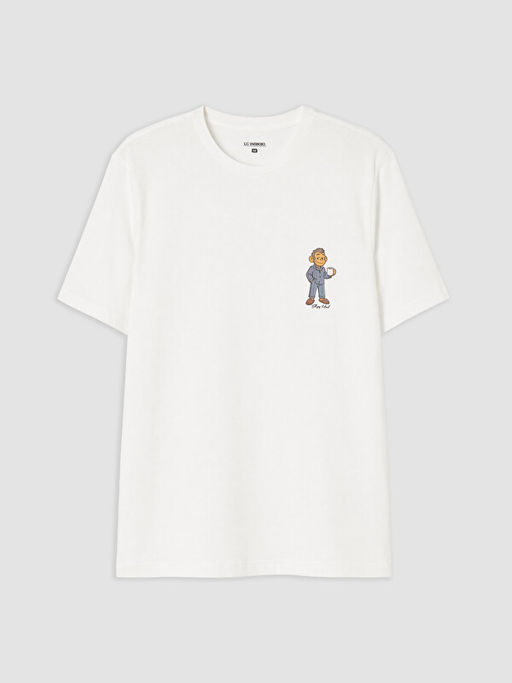 Bisiklet Yaka Bask?l? Erkek Pijama ?st