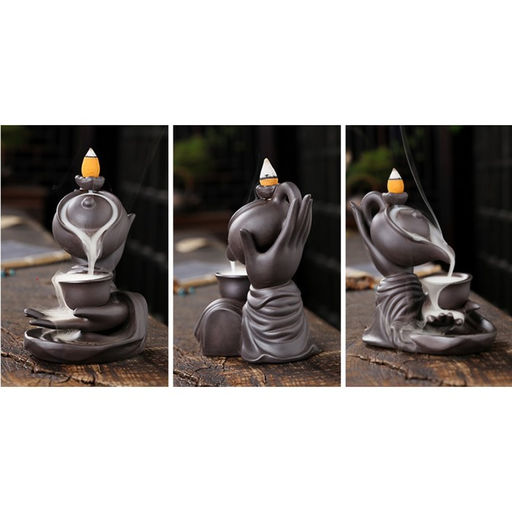 Подставка для благовоний TAKE IT EASY «Чайная церемония», стелющийся дым, 16×14×9 см