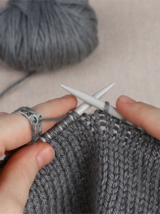 Цена за 5 шт. Напёрсток для вязания, d=20 мм, с одной направляющей