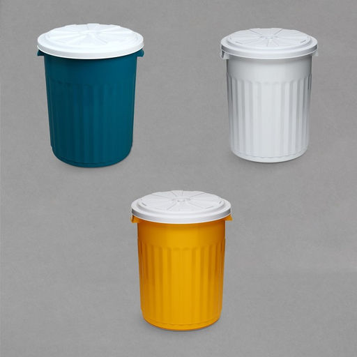 Бак пищевой, 35 л, пластиковый, с крышкой, МИКС