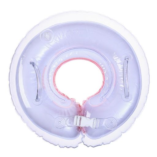 Круг детский на шею, для купания, Swimmer baby, с погремушками, двухкамерный - Крошка я фото 3