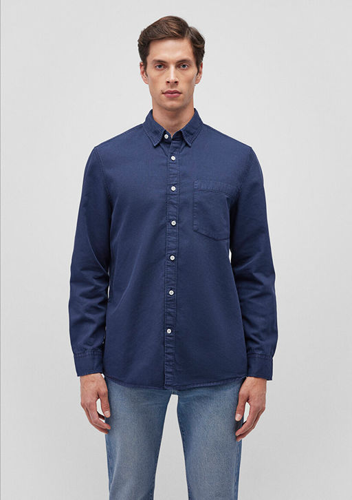 Lacivert Gomlek - Mavi фото 3