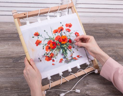 Gamma LTC-02 Приспособление 100 см 2 шт в блистере для бокового натяжения канвы  фото 3