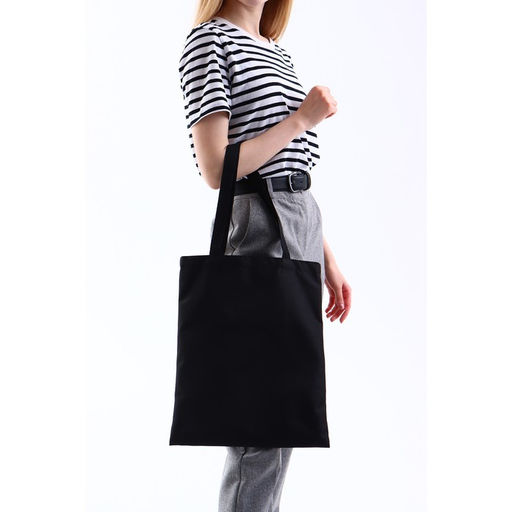 Сумка-шопер без молнии, без подкладки, цвет чёрный - Nazamok фото 6