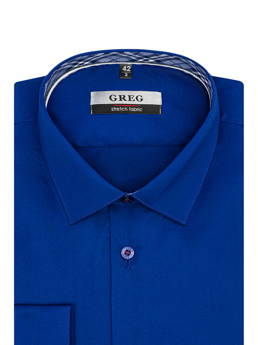 Сорочка мужская длинный рукав GREG 230/237/1365/ZN/1p STRETCH фото 3