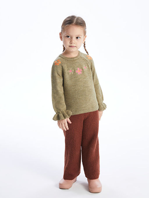 Bisiklet Yaka Nak??l? K?z Bebek Triko Kazak - Waikiki фото 2