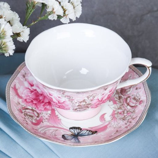 Чайный набор 12 предметов 250 мл на ножке / RS/12-FY22002 Grey /уп 8/ - Галеонтрейд фото 5