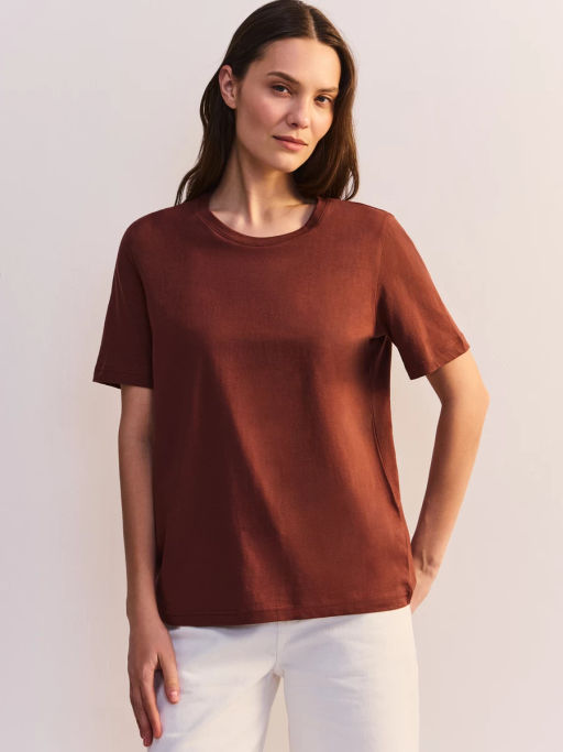 базовая футболка из хлопка REGULAR0626-21 / Zarina  фото 3