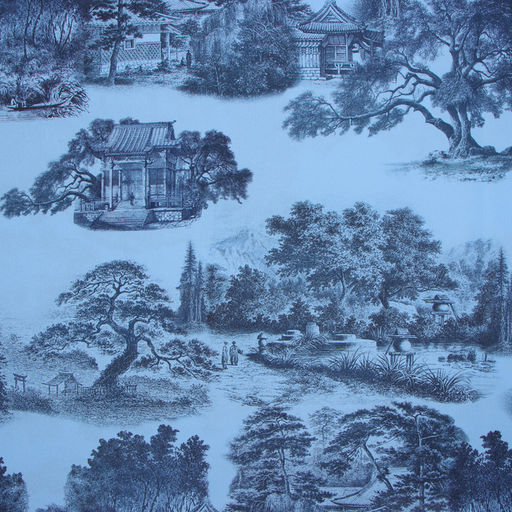 Шторы портьерные «Этель» Japanese garden, 145×260 см, 2 шт., 140 г/м²