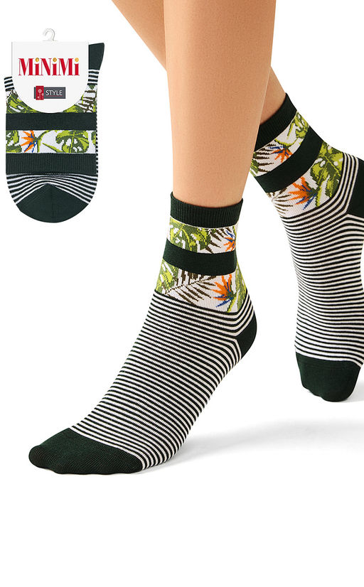 (Minimi) Mini Style 4604 нос.жен. с рисунком по резинке TROPICALE (тропики) (ЧЗ)