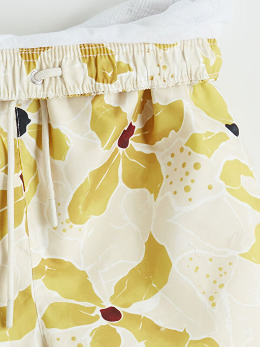 K?sa Boy Desenli Erkek Deniz ?ortu