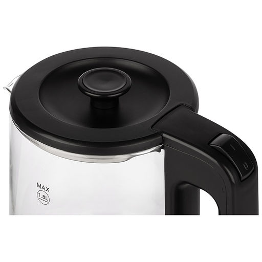 Чайник Homestar HS-1008 (1,8л), стекло, черный 107010