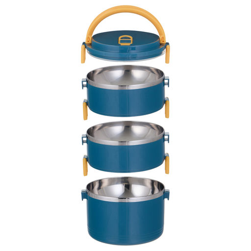 Ланч-бокс, 1.65 л, сохраняет тепло 2 ч, 3 уровня - Simaland фото 4