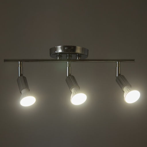Спот «Дарни», 3xGU10, 35 Вт, хром, 36×12×12 см