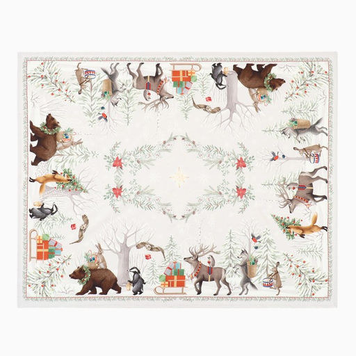 Набор новогодний Новогоднее чудо: скатерть 150?180 см 3 см с ВГМО, салфетка 40?40 см-8 шт., 100% хлопок