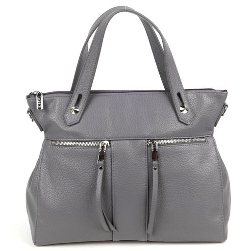 Женская сумка с ручками из эко кожи А-9921-7 Грей - Cidirro фото 2