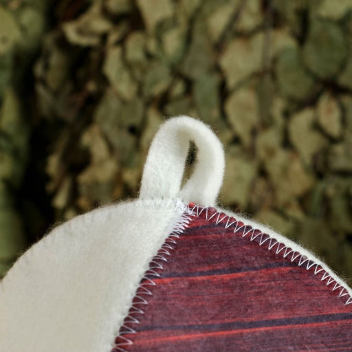 Набор для бани с принтом Настоящий мужик, 5 предметов: шапка, рукавица, портфель, мочалка, коврик