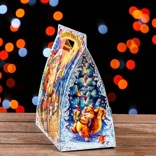 Цена за 5 шт. Подарочная коробка Зимний Лес 24,5 х 11,5 х 23 см - Simaland фото 3