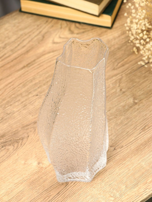 Ваза «Дженис», 25×12×8 см, стекло, прозрачная