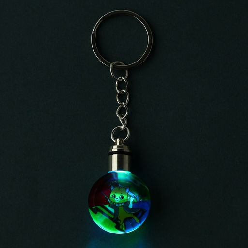 Брелок для ключей с фонариком «Кот», 4 х 2 см