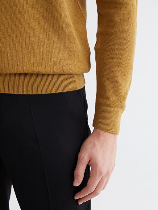 Bisiklet Yaka Erkek Triko Kazak