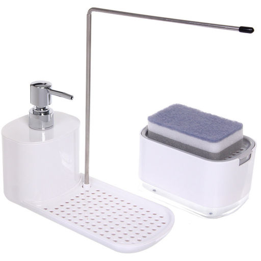 Подставка под губку с дозатором 300мл. 23х10,8х16 1876