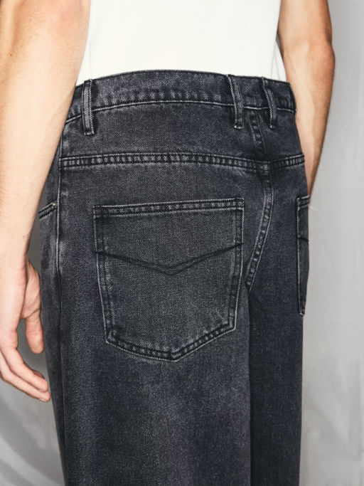 Джинсы baggy fit с переведенными швами / Zarina  фото 6