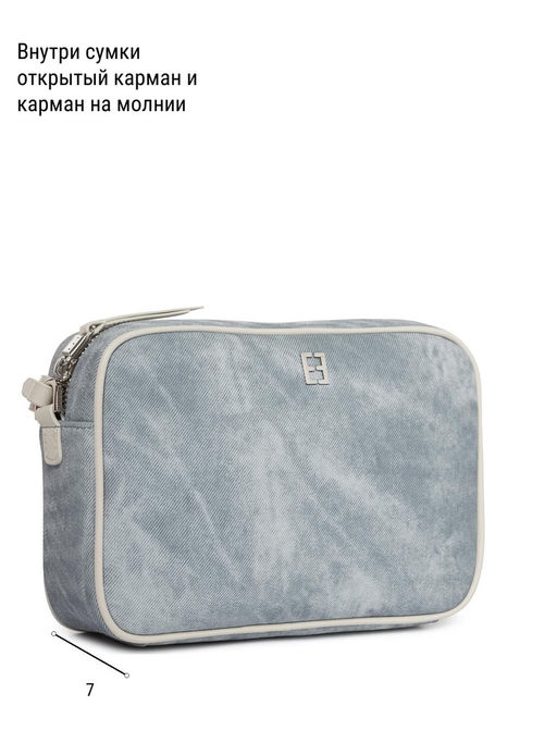 Сумка ELEGANZZA ZBBU-1980 l.blue jeans/white  фото 4