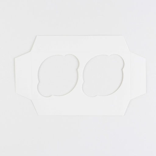 Цена за 5 шт. Коробка для капкейка, кондитерская упаковка, 2 ячейки «Счастливых моментов», 16 х 8 х 10 см