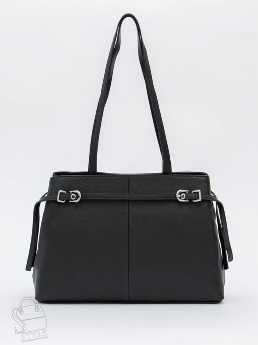 Сумка женская кожаная 8021-2S black Velina Fabbiano-Safenta