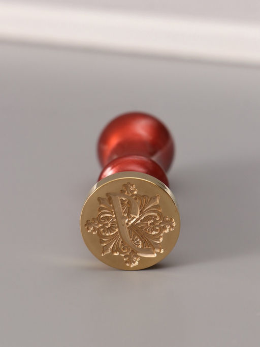 Печать для сургуча с пластиковой ручкой «Буква J на вензеле», 2.5×2.5×6.3 см