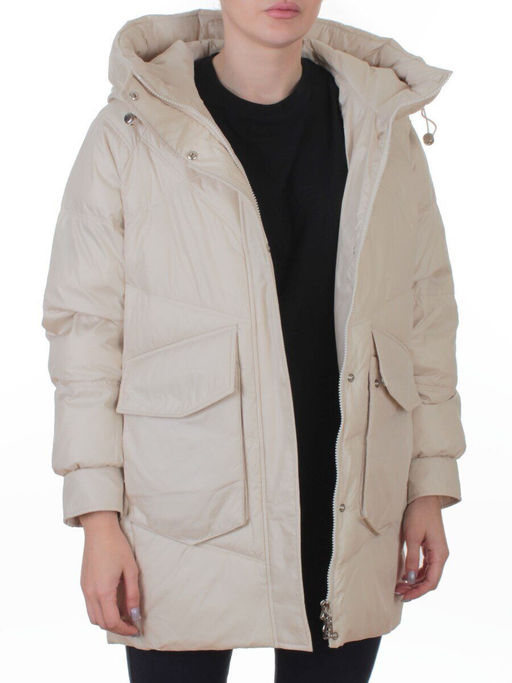 EB2819 LIGHT BEIGE Куртка зимняя женская (200 гр. холлофайбер)