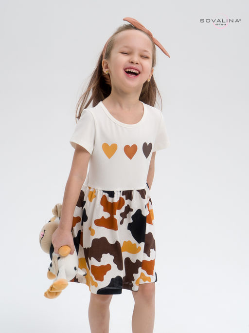 Платье Лето тофу-муму сердечки LE - Sovalina фото 5