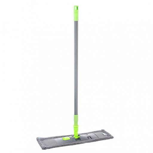 Швабра VETTA Классик с плоск. мопом из микрофибры, разборная телескоп, 444-343