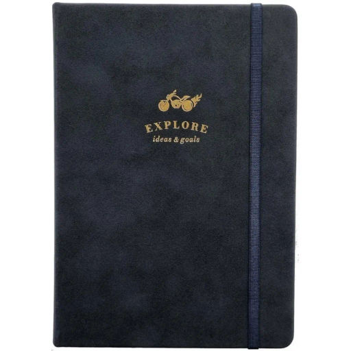 Ежедневник датированный 2026 IF 14х20см 176л, тв, с рез, Explore I1715/blue