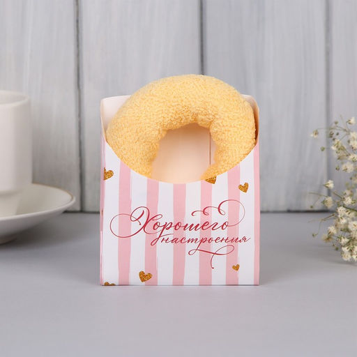 Полотенце бежевое, 25.5 х 24 см МИКС - Simaland фото 13