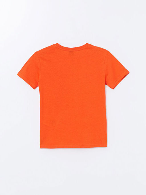 Bisiklet Yaka Bask?l? K?sa Kollu Erkek ?ocuk Ti??rt - Waikiki фото 3