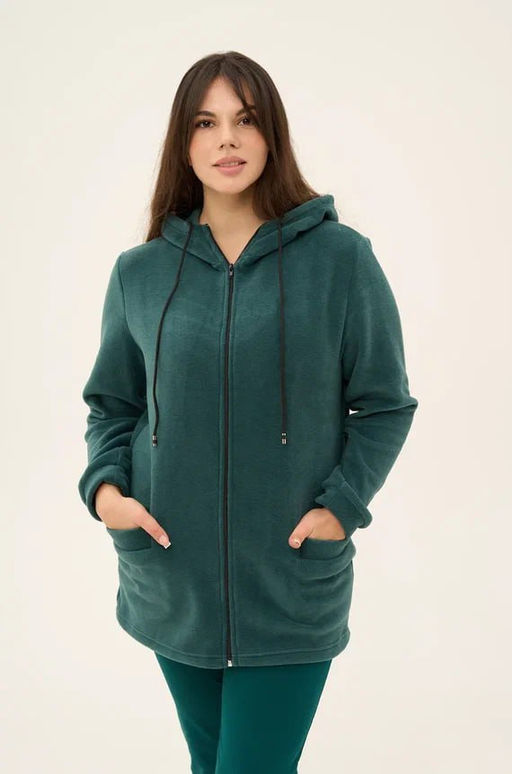 Толстовка из флиса женская ФЛ-1625 - День и ночь фото 3